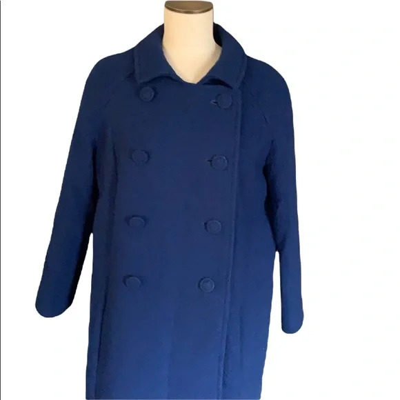 60’s vintage blue wool coat